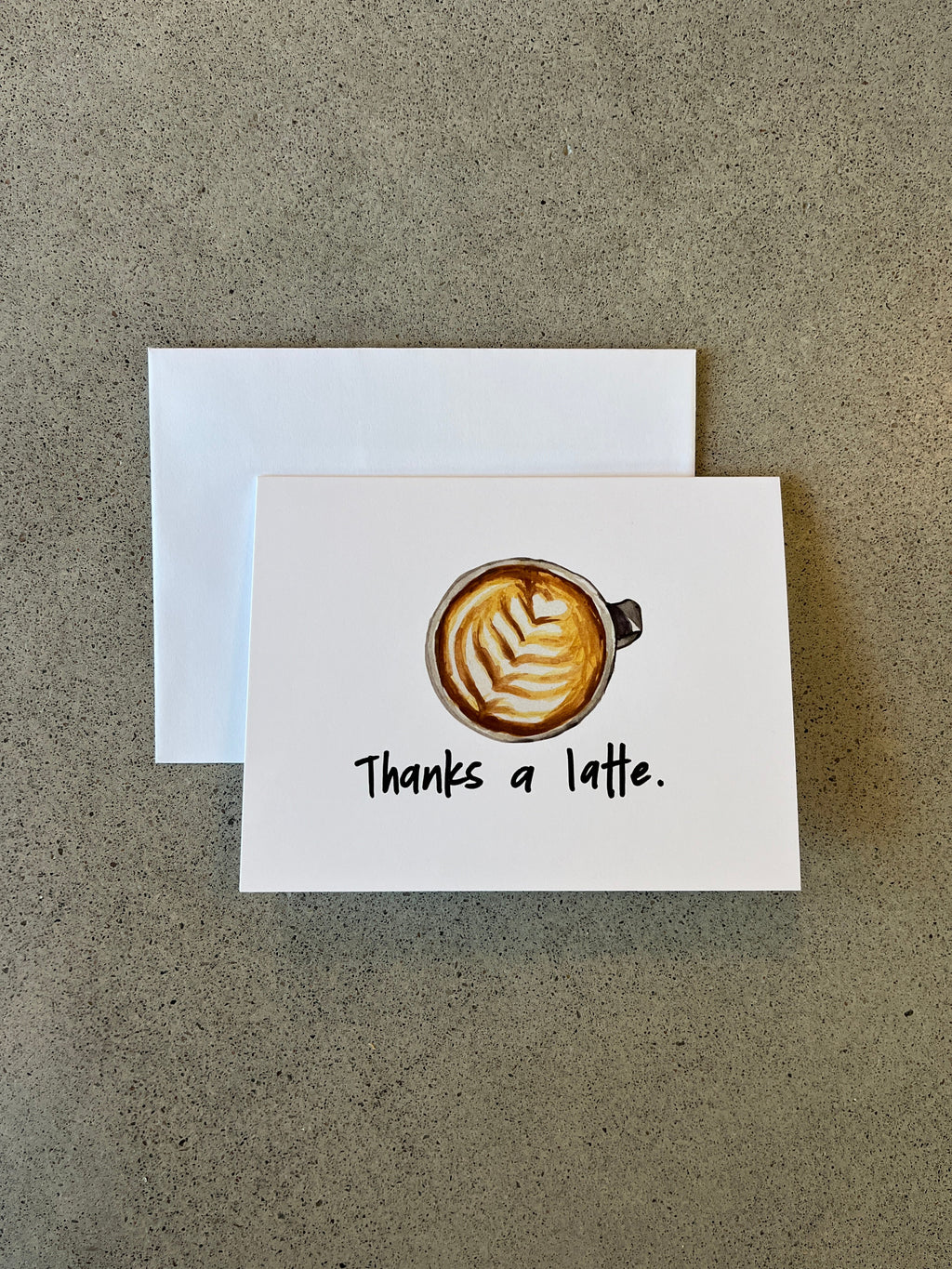 Thanks a latte | Punny Dad Joke Greeting Card