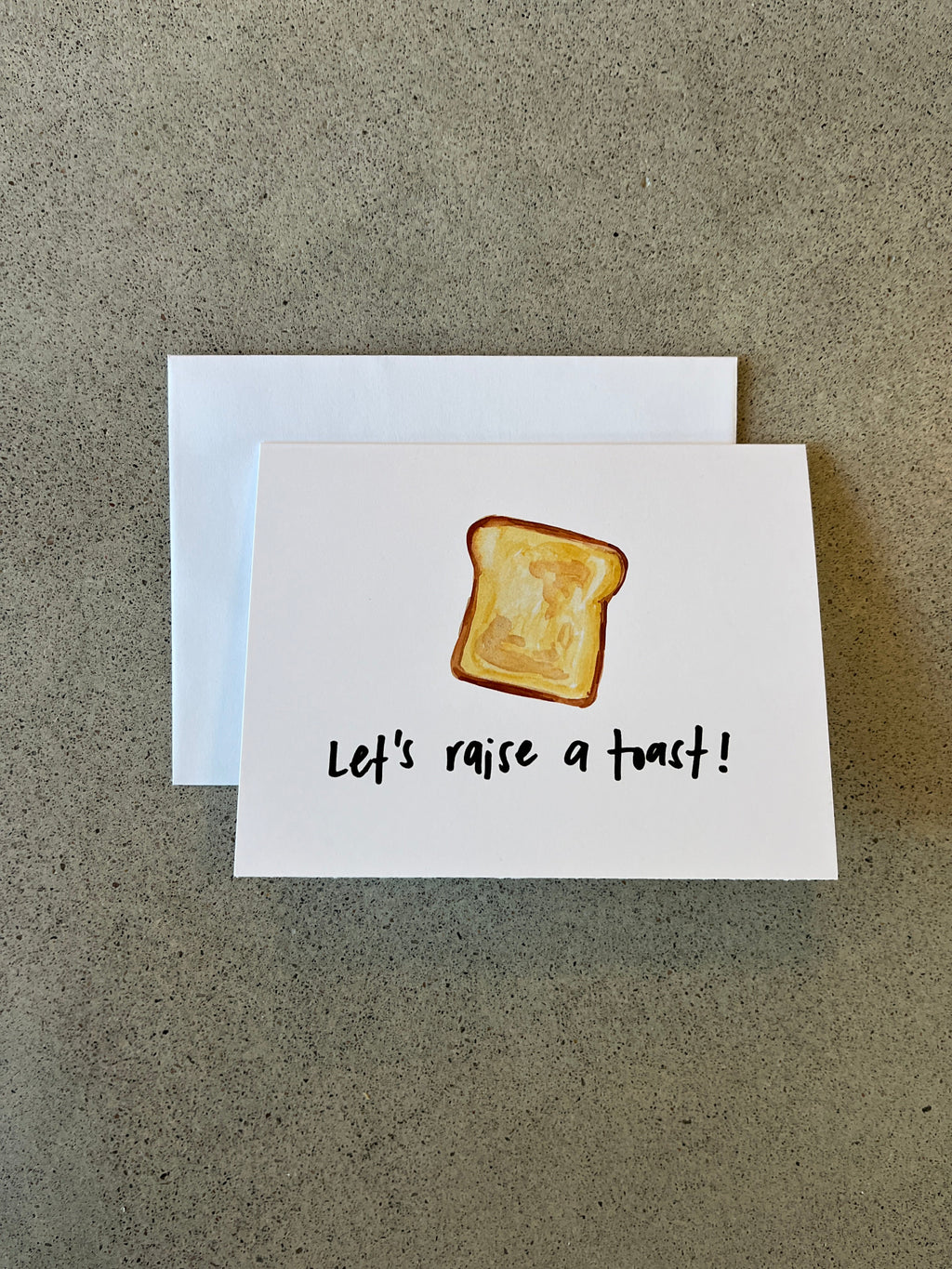 Let's raise a toast! | Punny Dad Joke Greeting Card