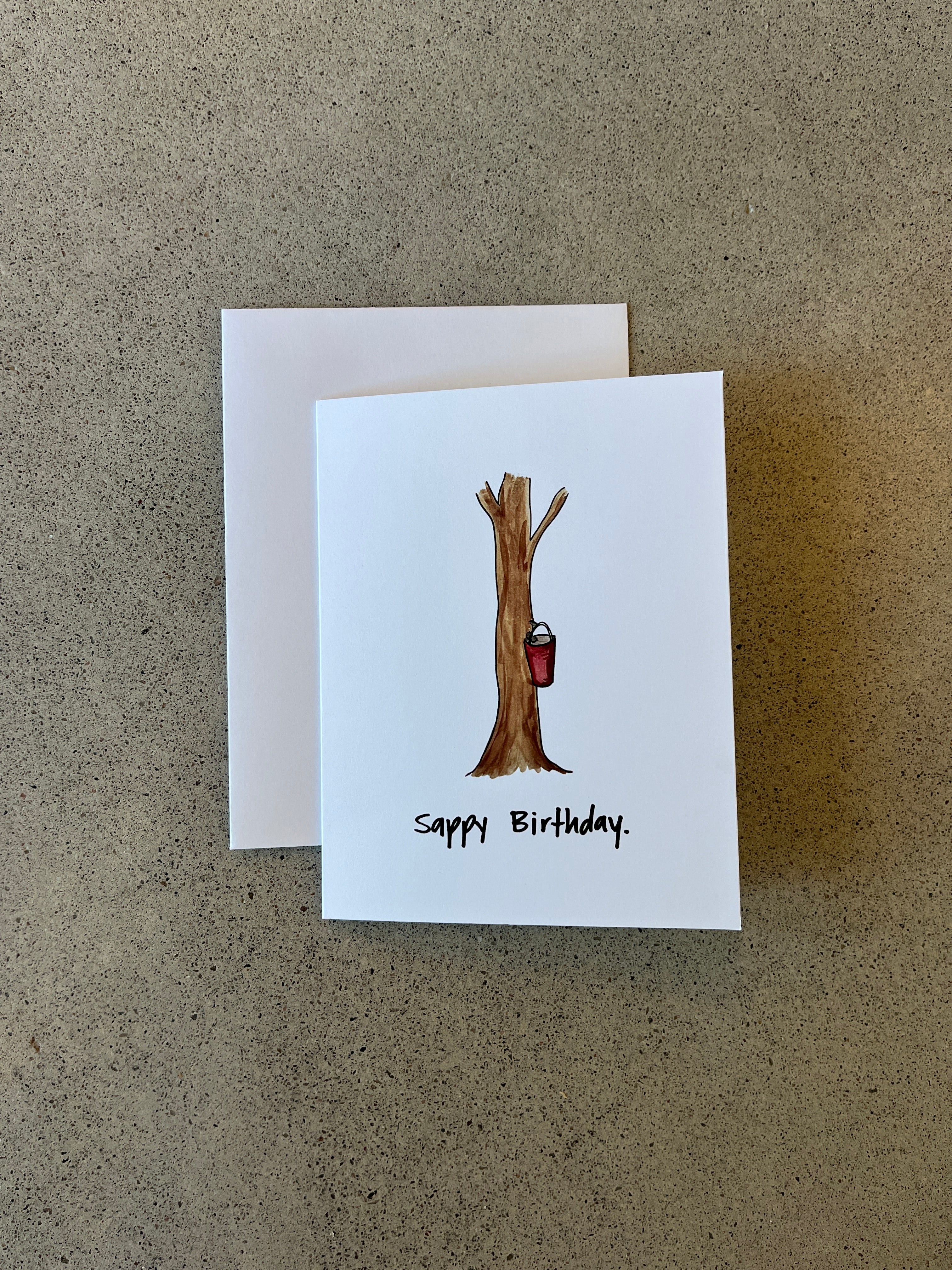 Sappy Birthday | Punny Dad Joke Greeting Card