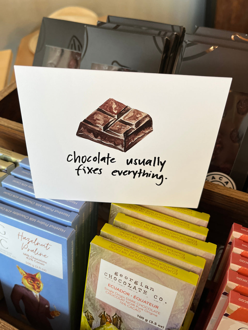 Chocolate Usually Fixes Everything | Greeting Card