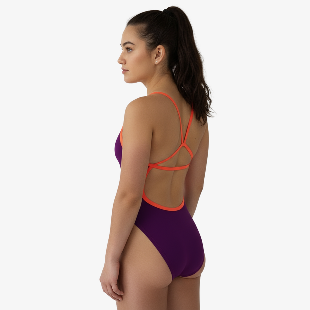 Norca Mirage Open-Back One-Piece Performance Swimsuit for Women