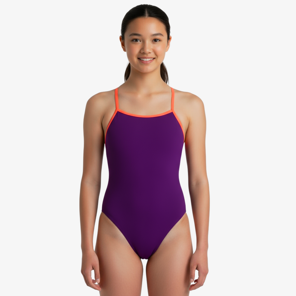 Norca Mirage Open-Back One-Piece Performance Swimsuit for Women