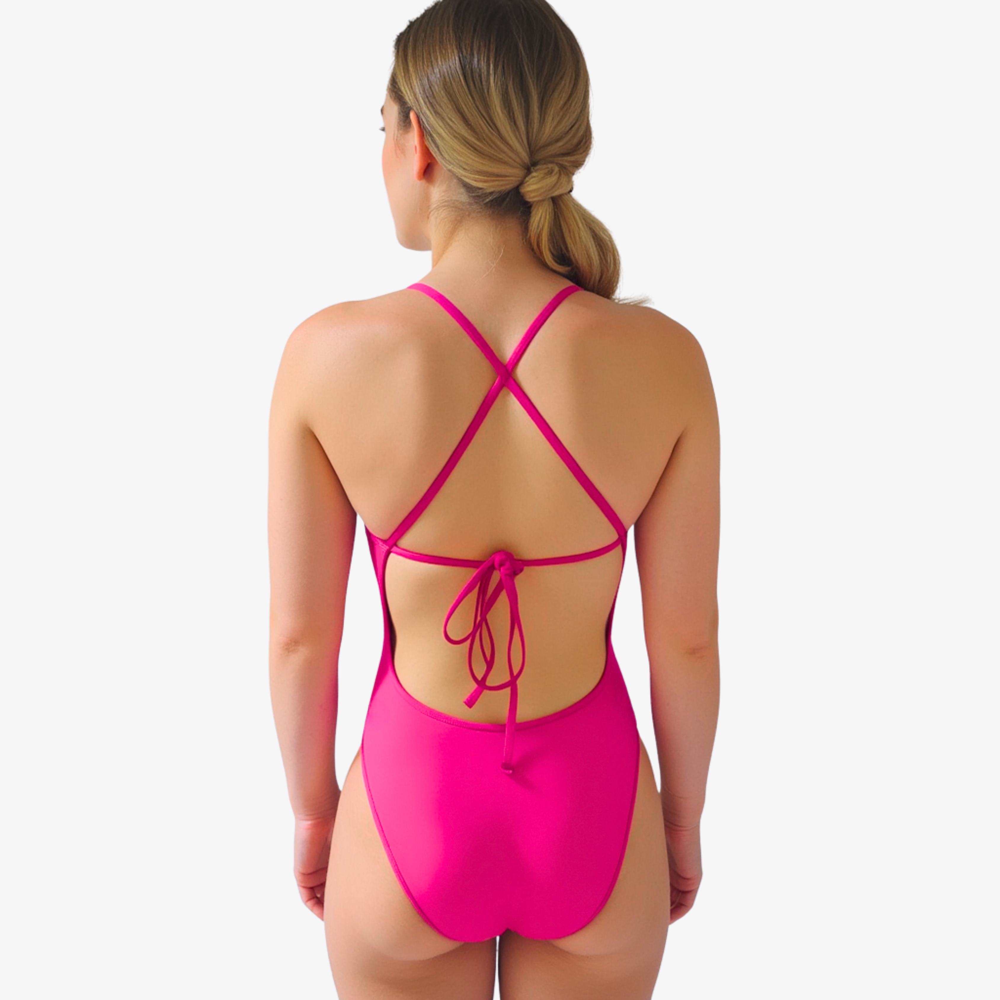Norca Flamingo Tie-Back One-Piece Training Swimsuit for Women