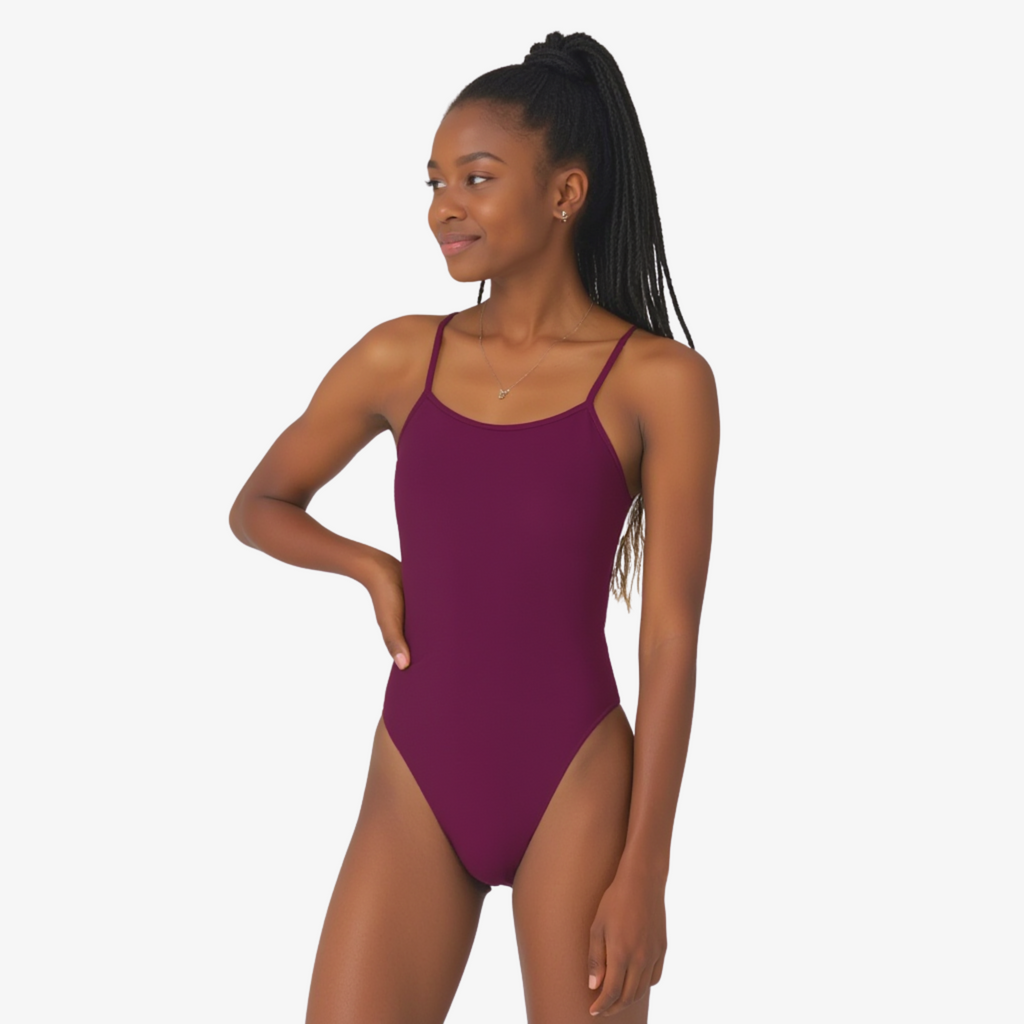 Norca Merlot Tie-Back One-Piece Training Swimsuit for Women