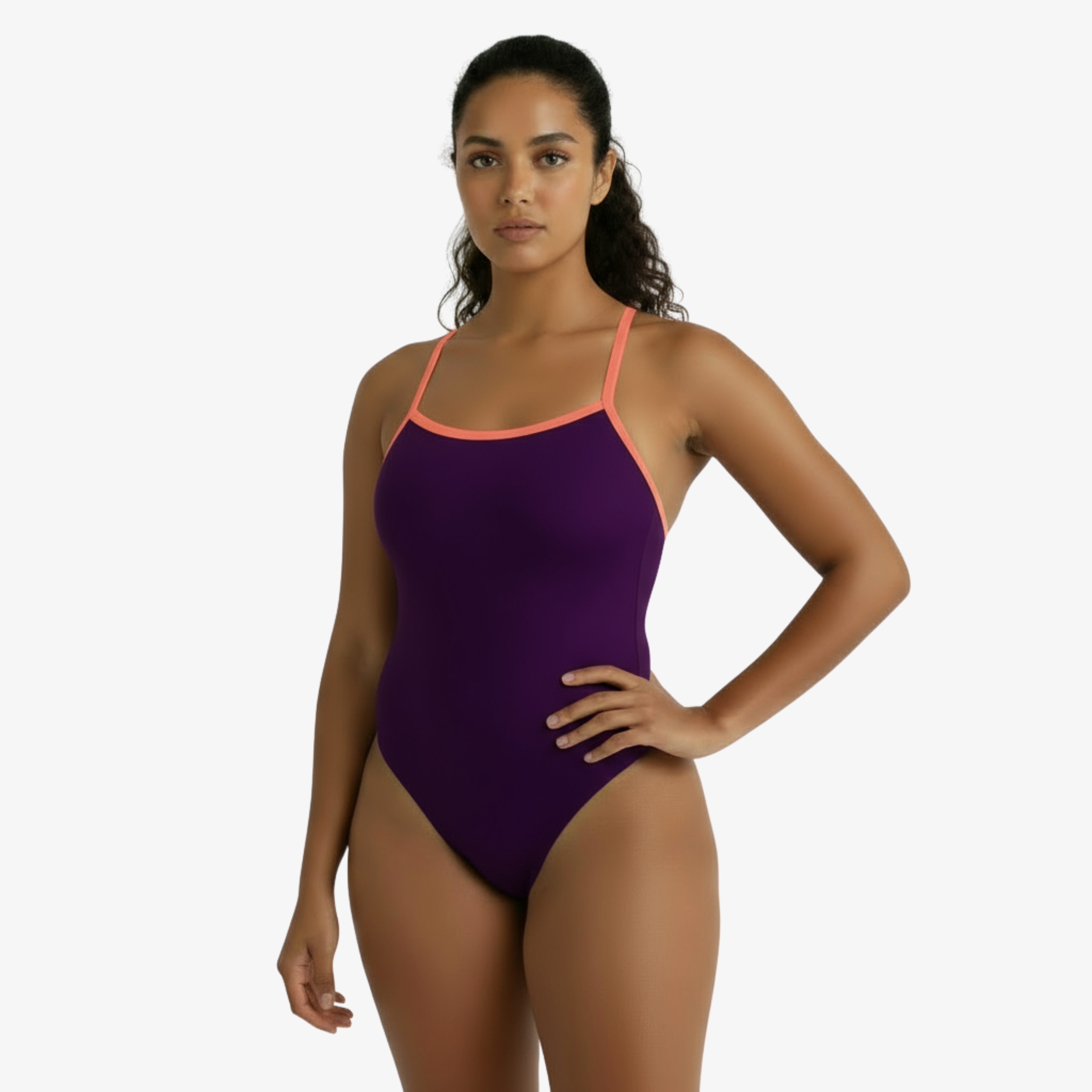 Norca Mirage Open-Back One-Piece Performance Swimsuit for Women