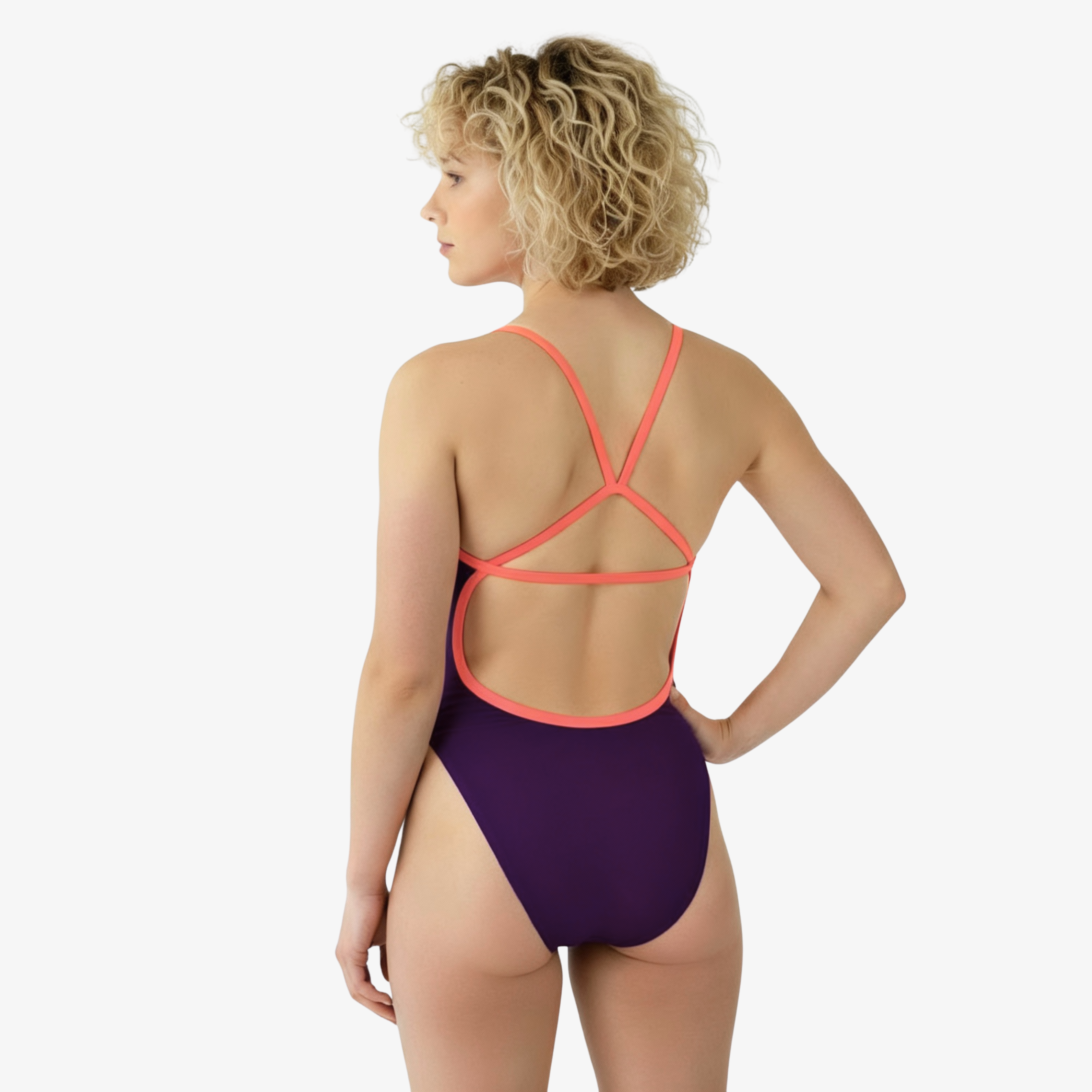 Norca Mirage Open-Back One-Piece Performance Swimsuit for Women