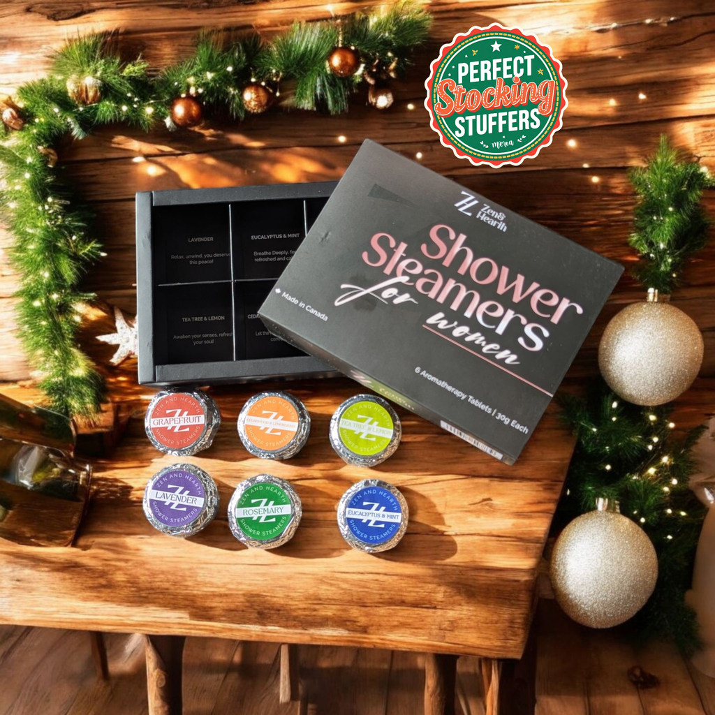 Zen & Hearth Shower Steamers for Women – 6 Pack Gift Set | Natural Aromatherapy Shower Bombs | Self-Care, Relaxation, Stocking Stuffers, Birthday Gifts