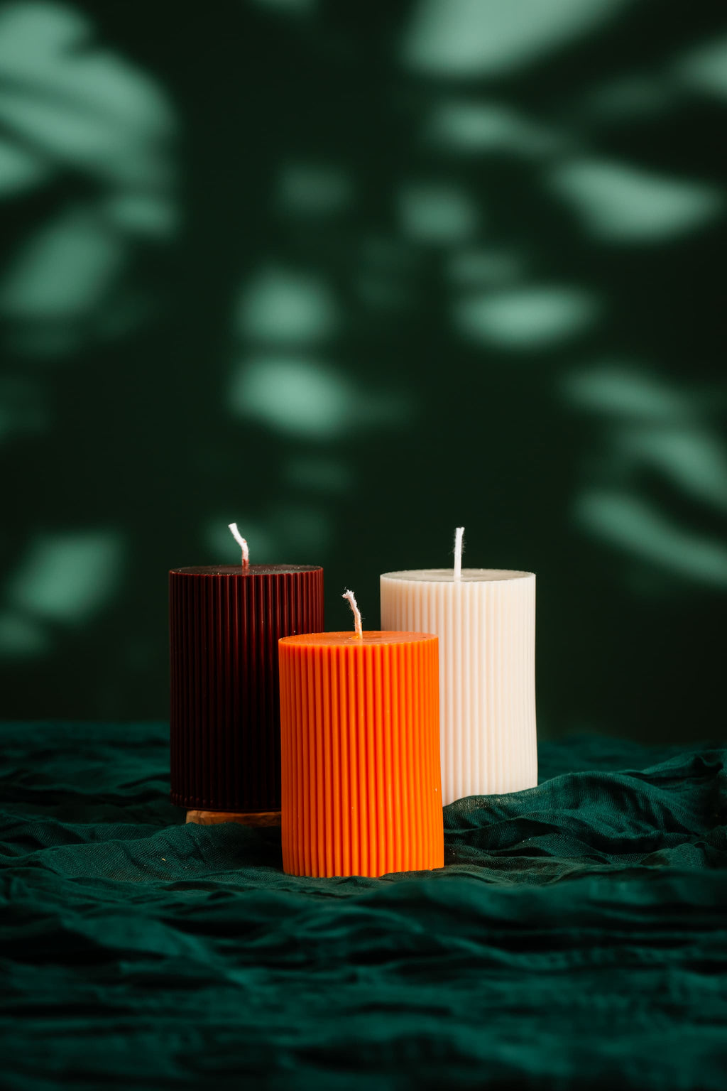 Pinstripe Luxe Cylinder Candle