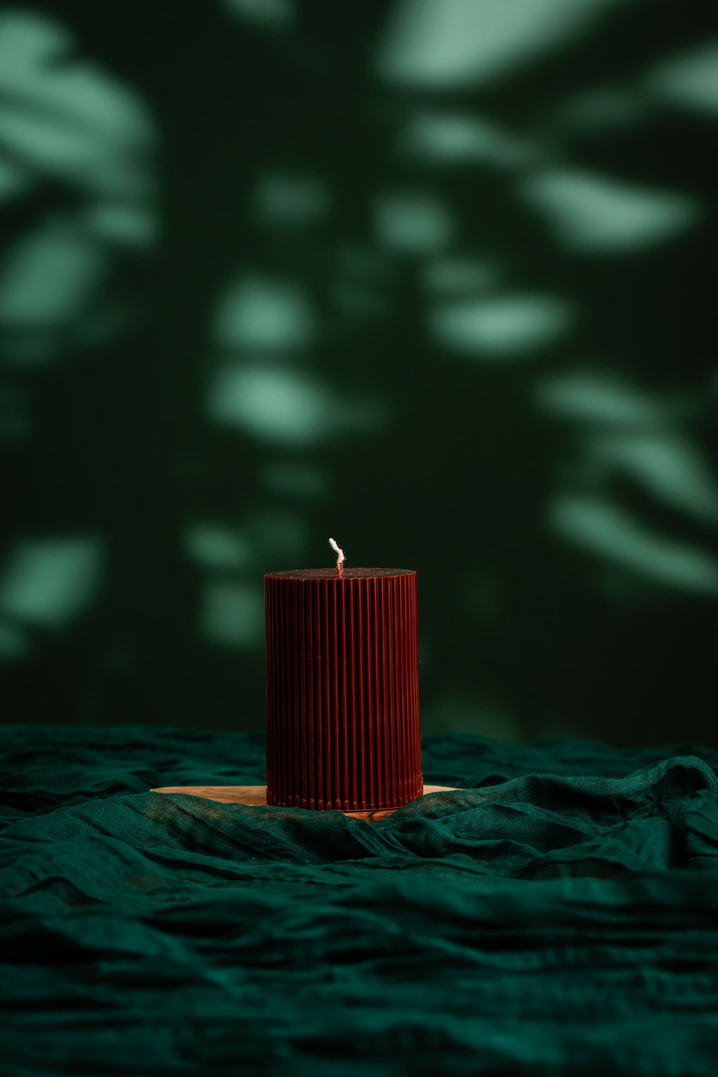 Pinstripe Luxe Cylinder Candle