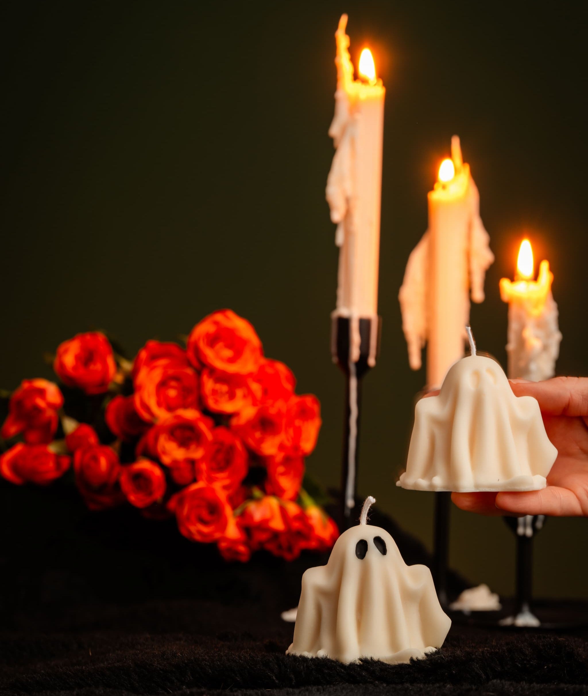 Cutie Ghost Soy Wax Candle for Enchanting Halloween