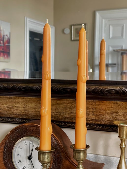 Pumpkin Taper Candlestick
