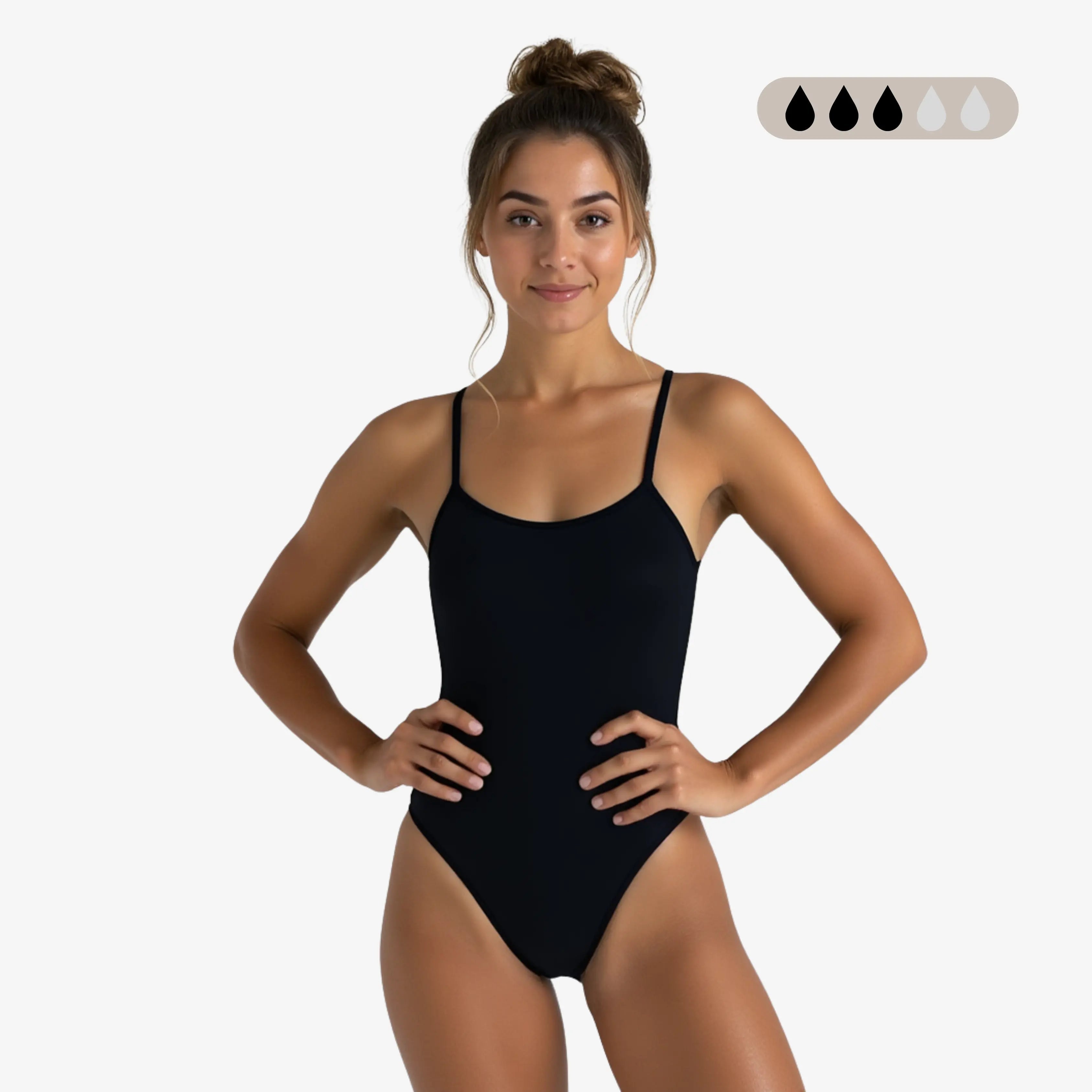 Norca SecureFlo Onyx X-Back Period Training Swimsuit