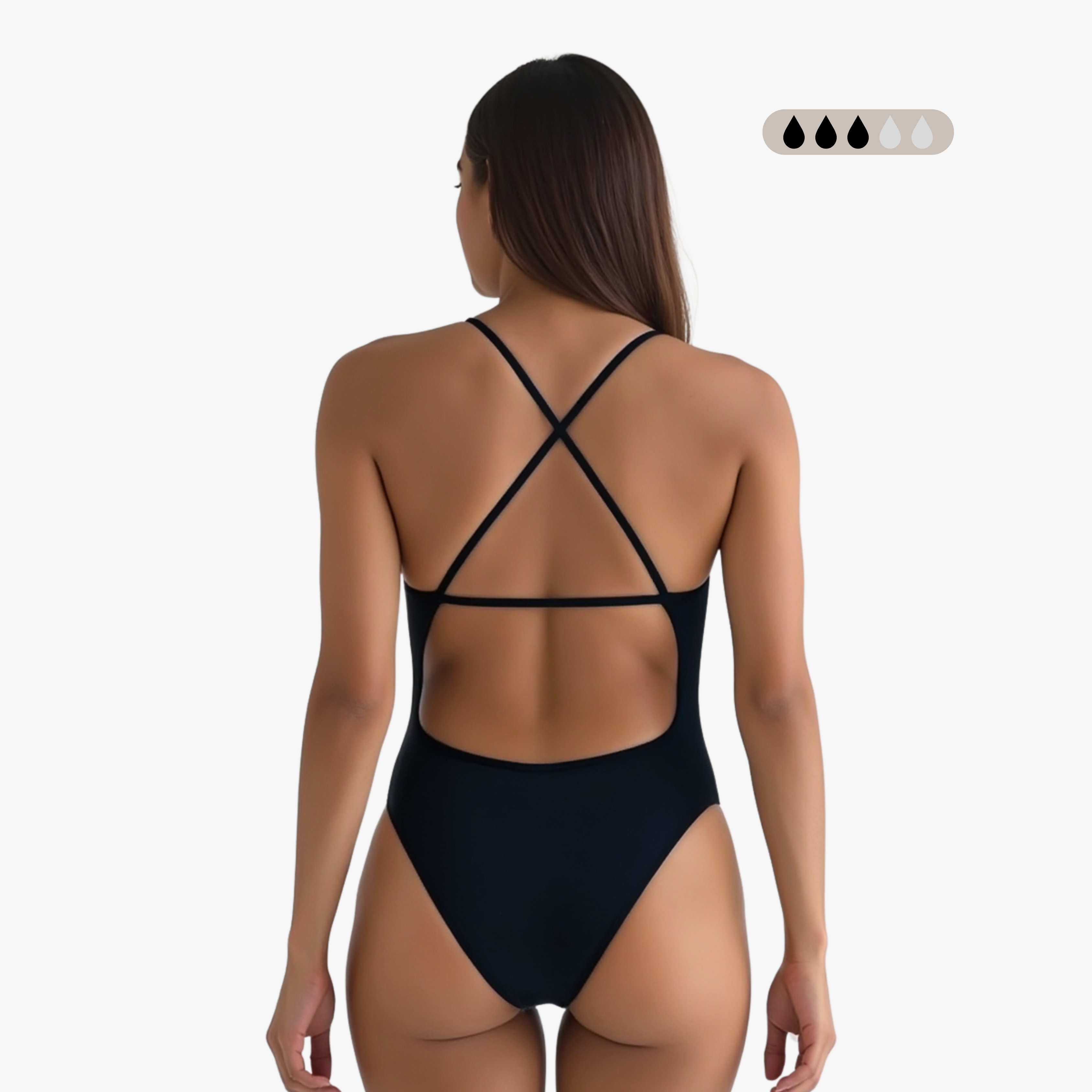 Norca SecureFlo Onyx X-Back Period Training Swimsuit