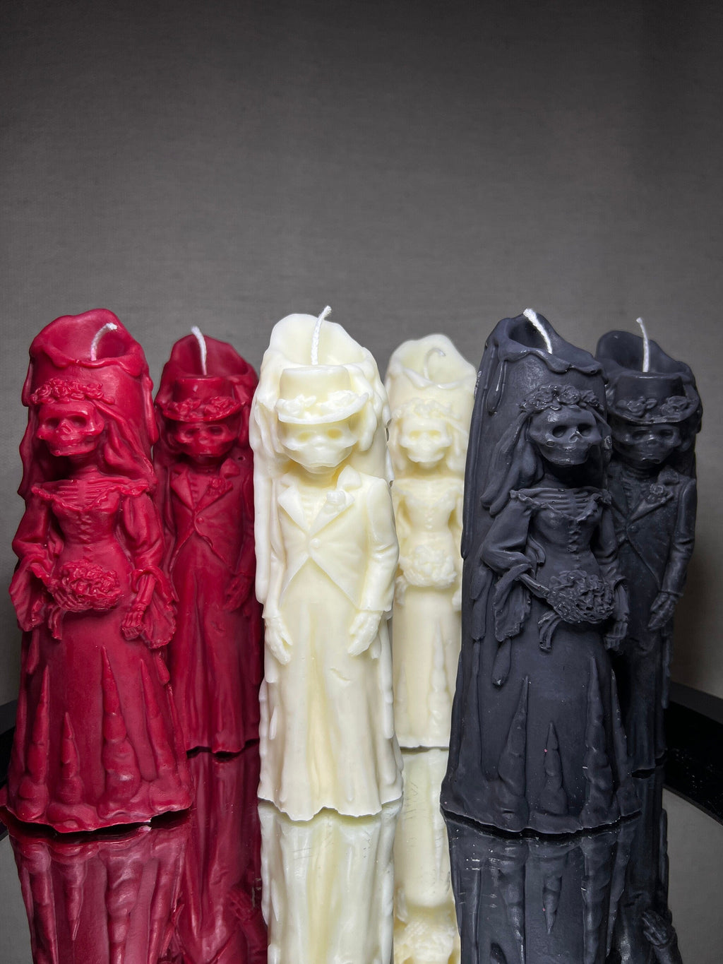 Spooky Halloween Candle Set: Ghost Bride - Groom