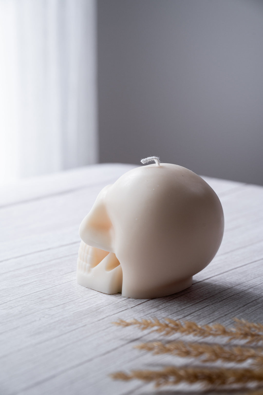 Skull Skeleton Head Soy Wax Vegan Candle