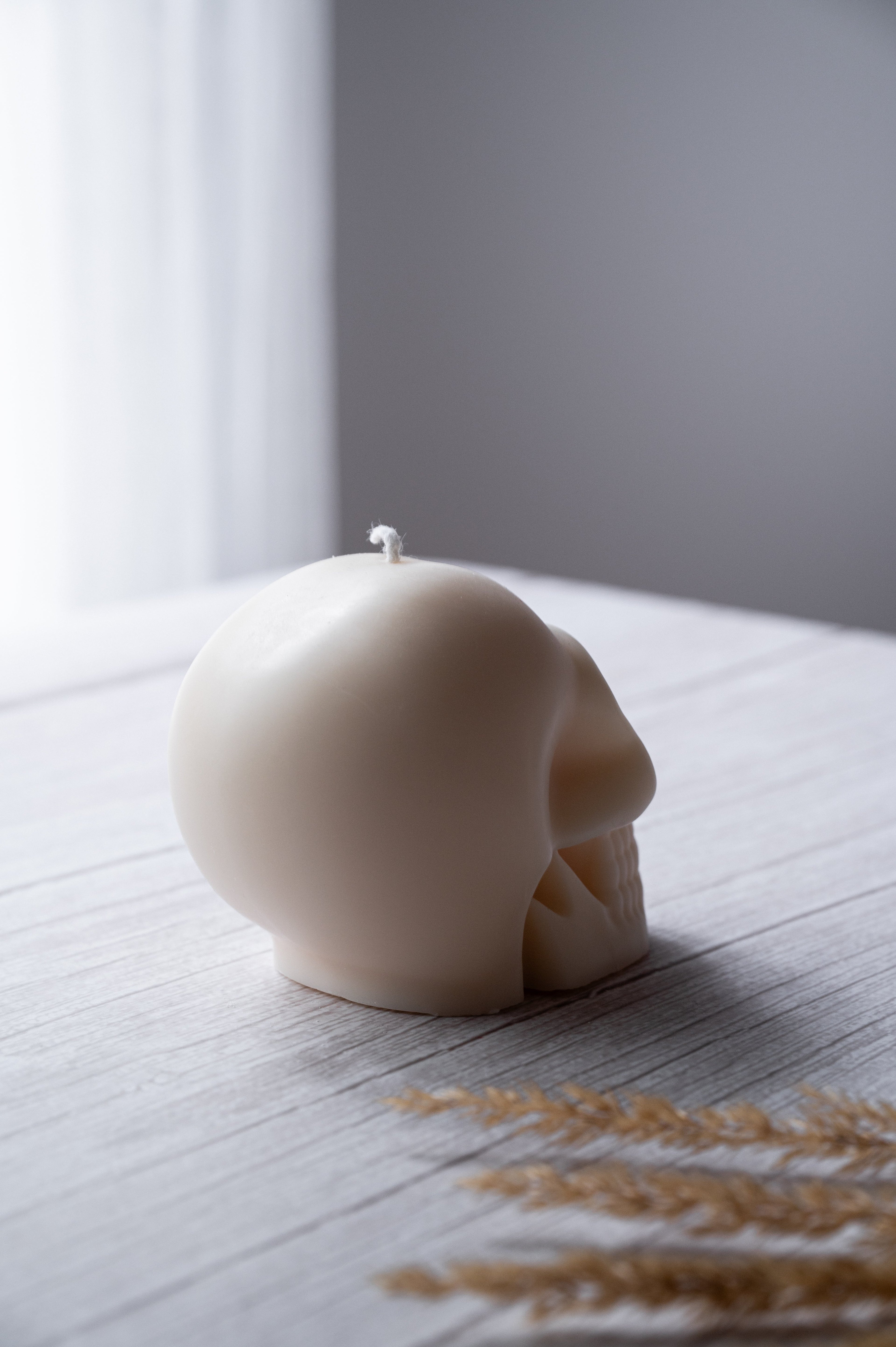 Skull Skeleton Head Soy Wax Vegan Candle