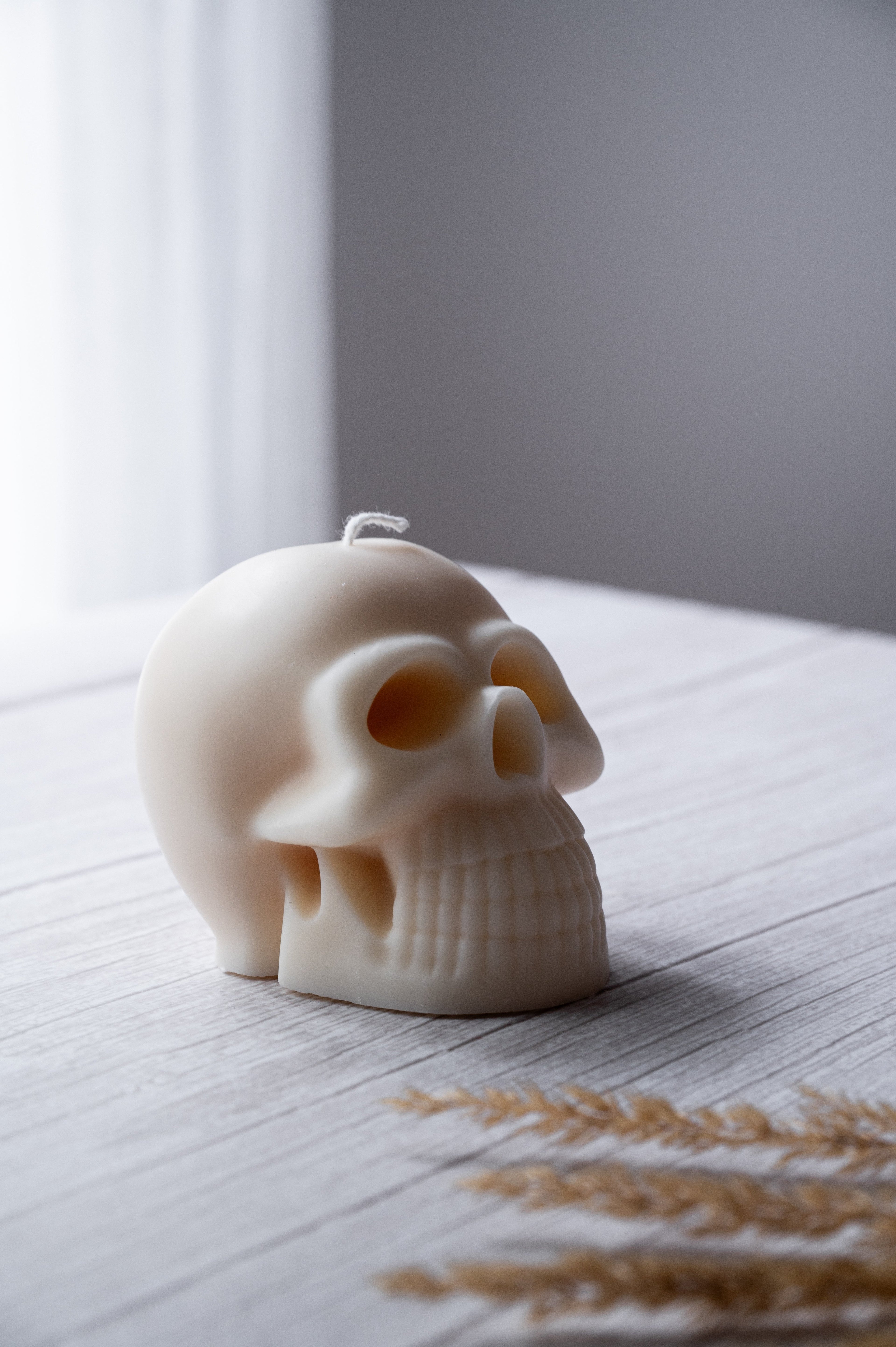 Skull Skeleton Head Soy Wax Vegan Candle