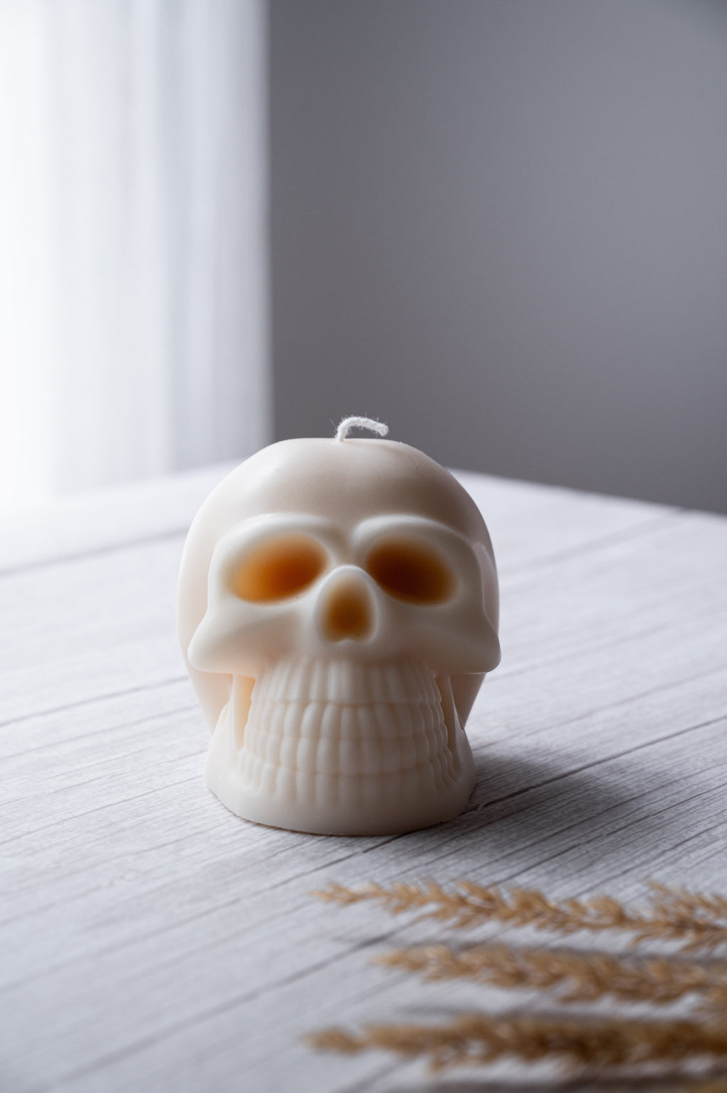 Skull Skeleton Head Soy Wax Vegan Candle