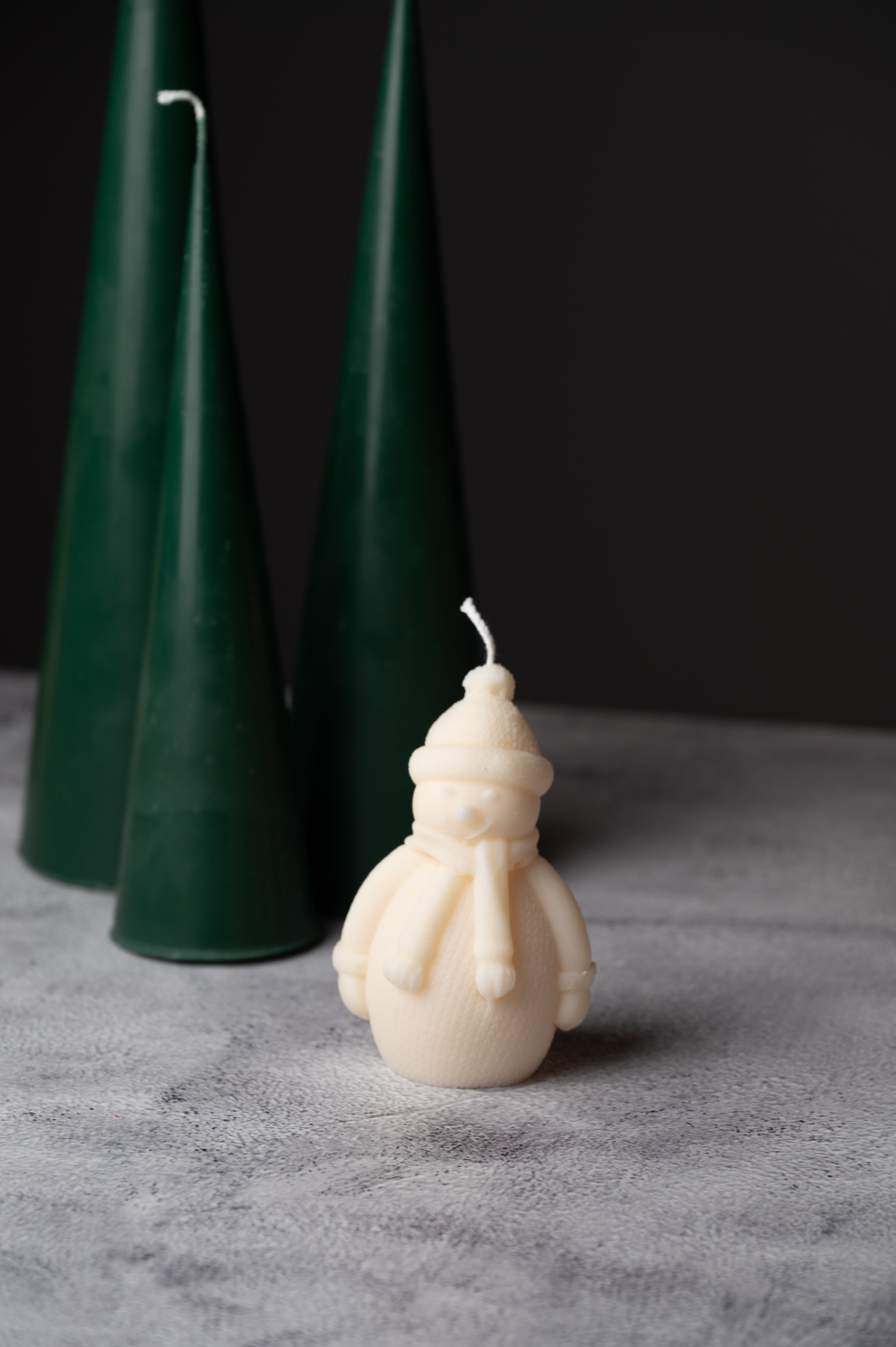 Snowman Candle
