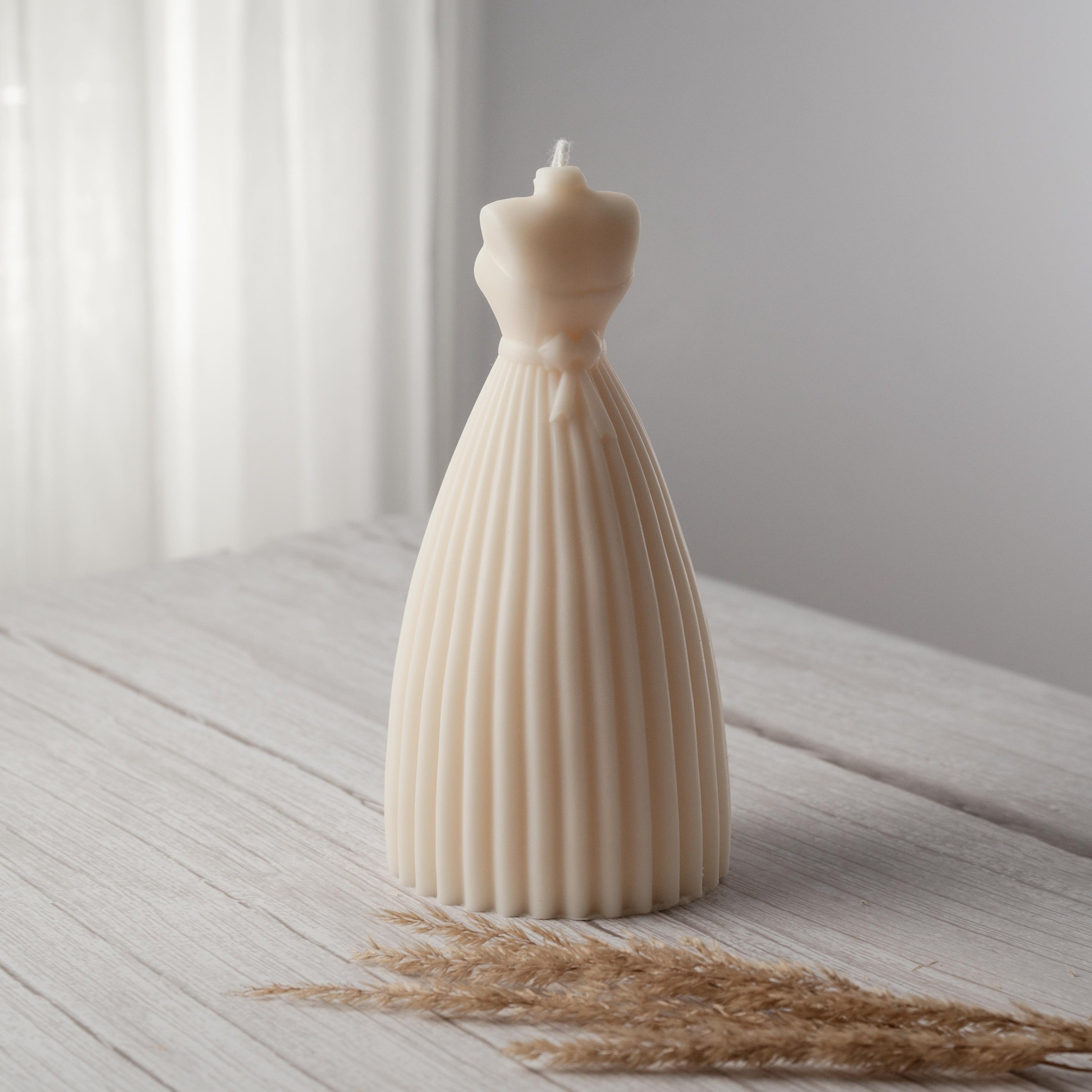 Wedding Dress Candle - Sculptural Candle
