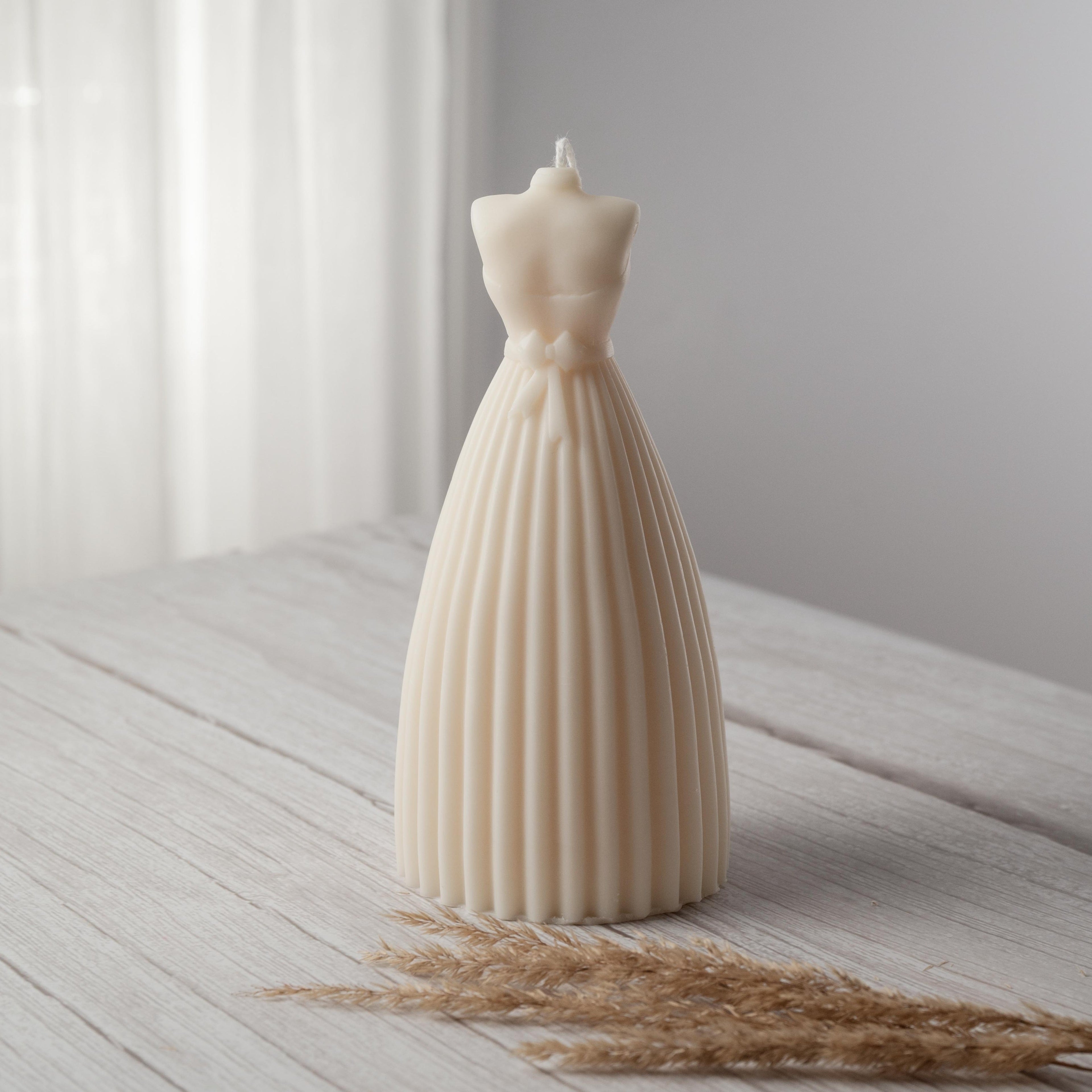 Wedding Dress Candle - Sculptural Candle