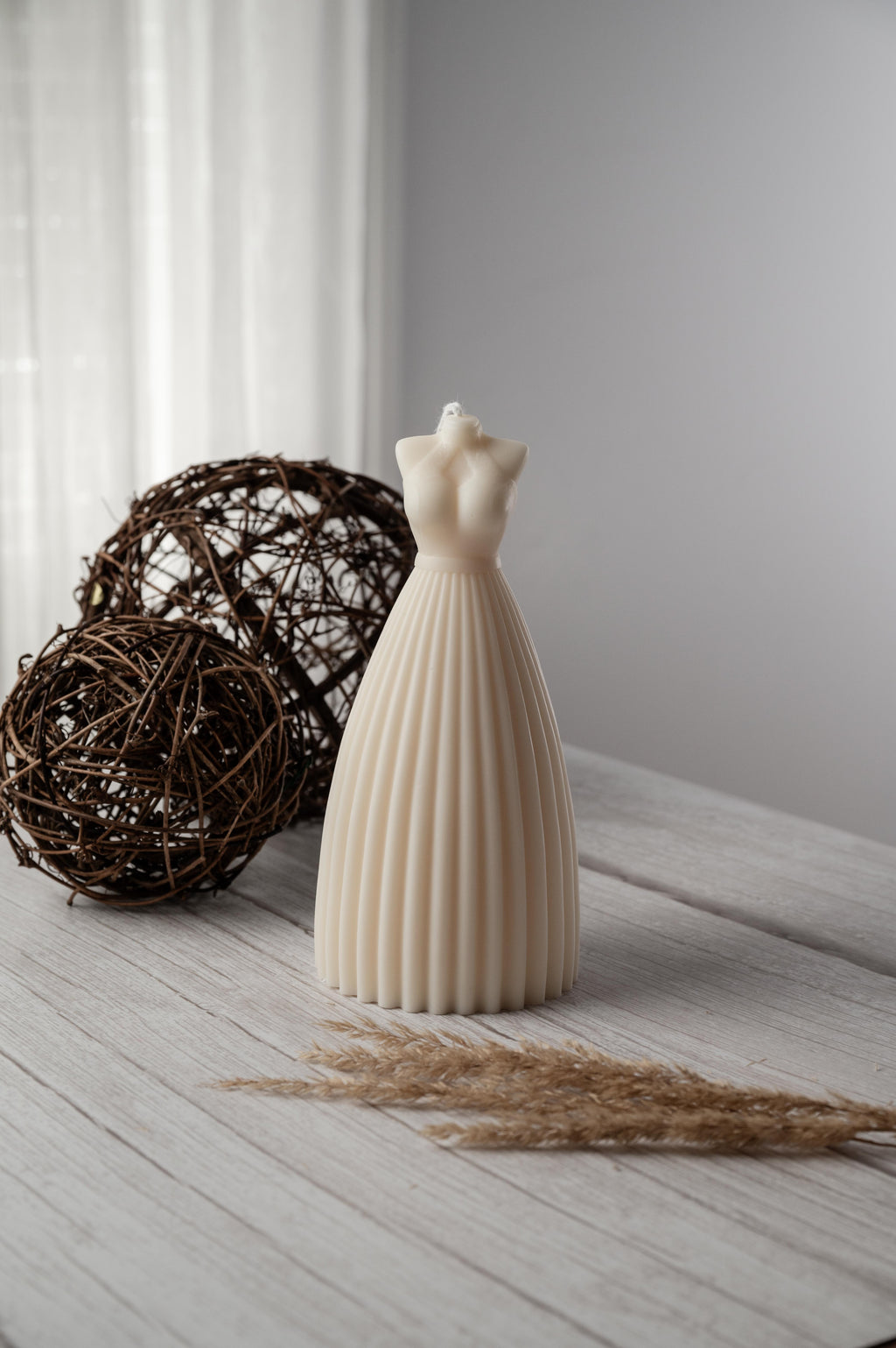 Wedding Dress Candle - Sculptural Candle