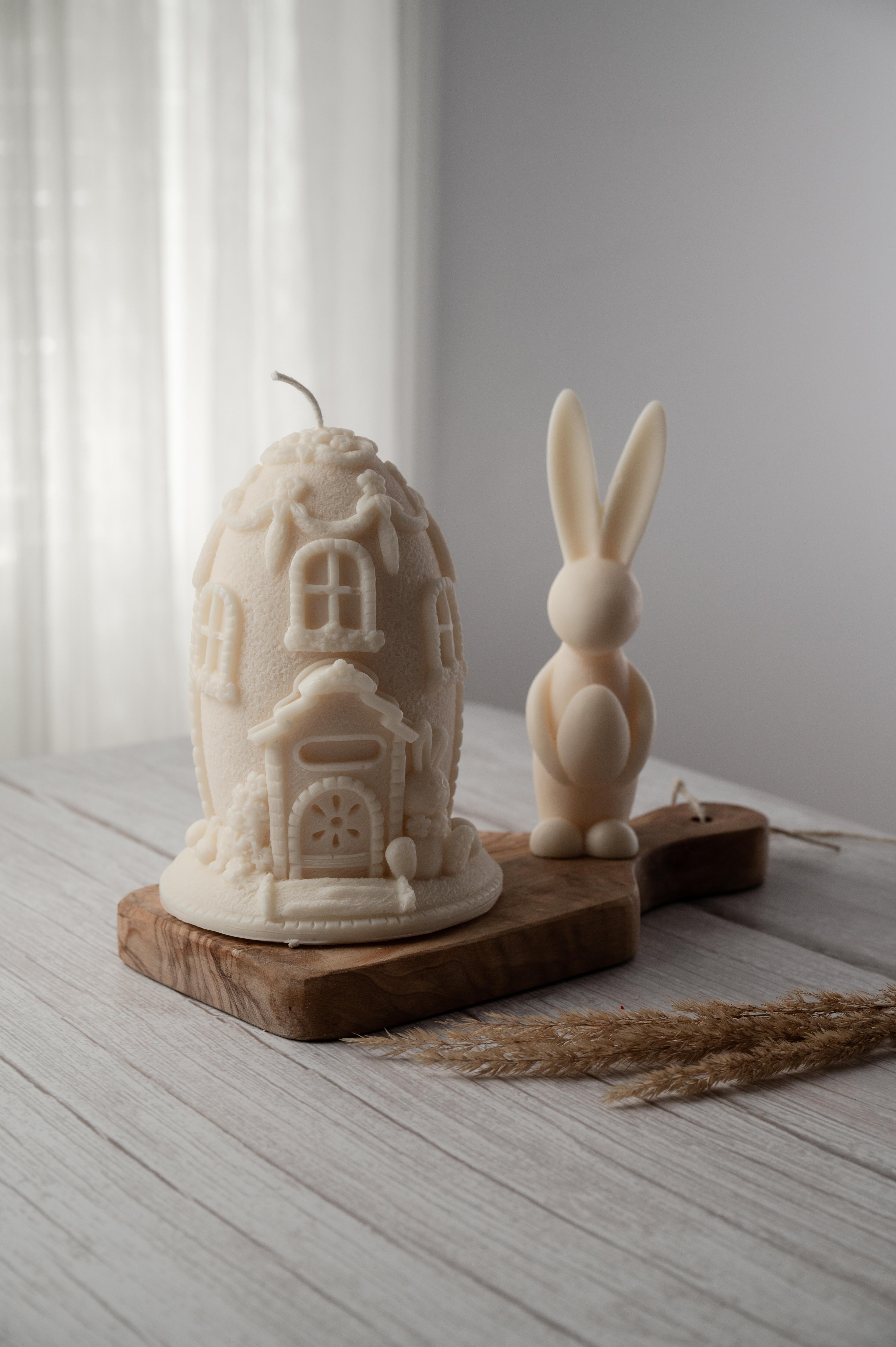 Easter Egg Bunny House Candle | Easter Gift