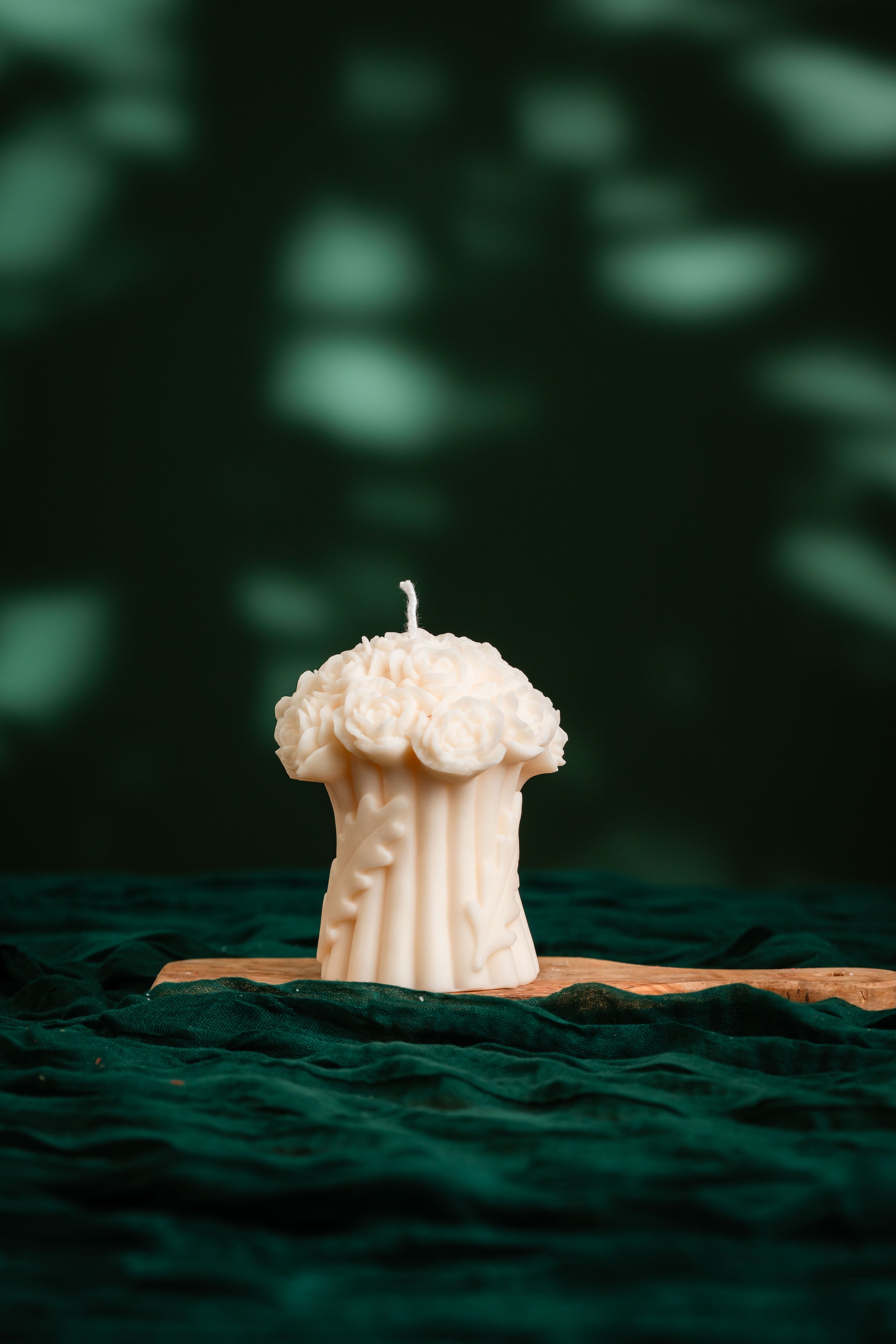 Flower Bouquet Candle Duo – Rose & Bloom Set