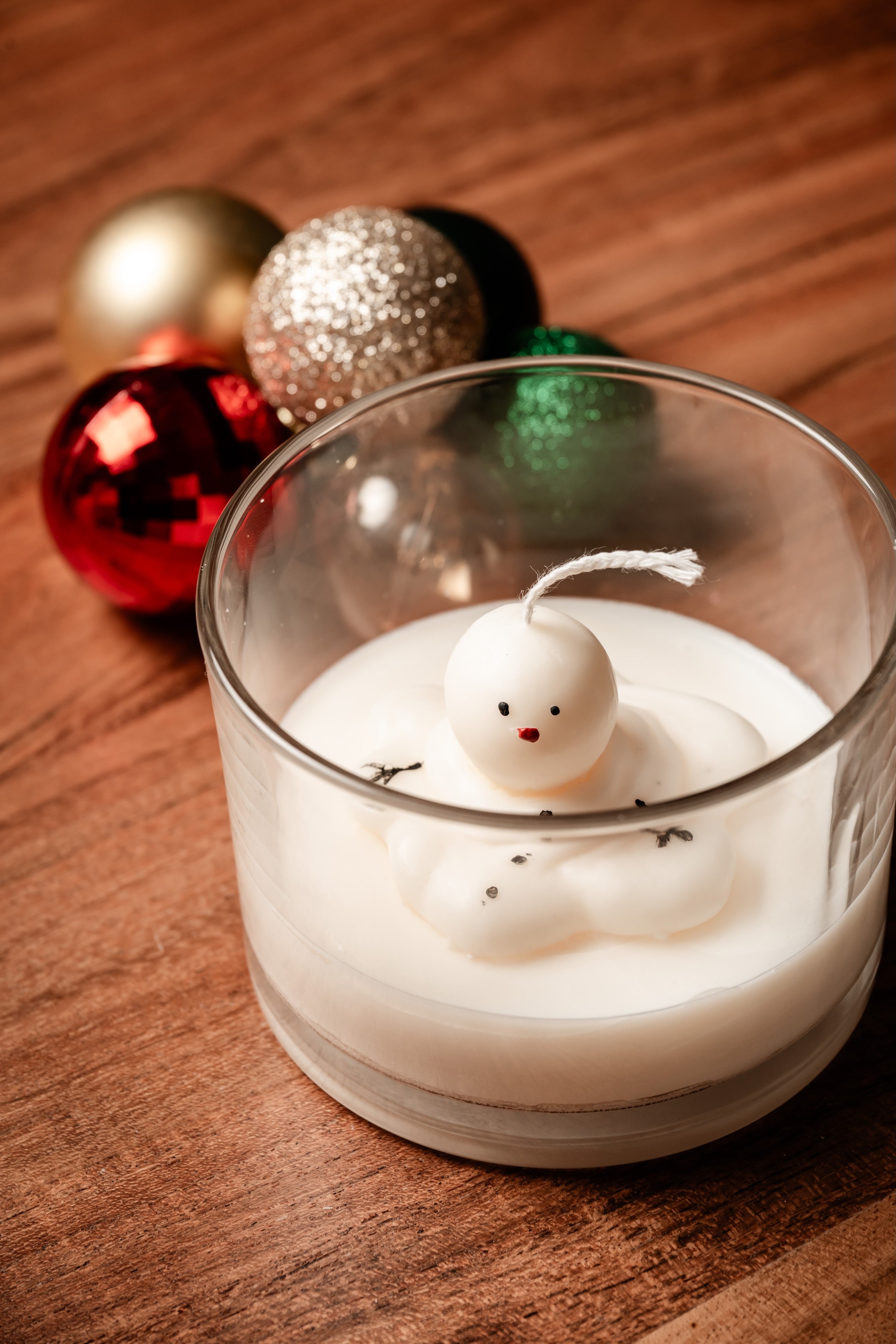 Melted Snowman in A Jar Candle - Christmas