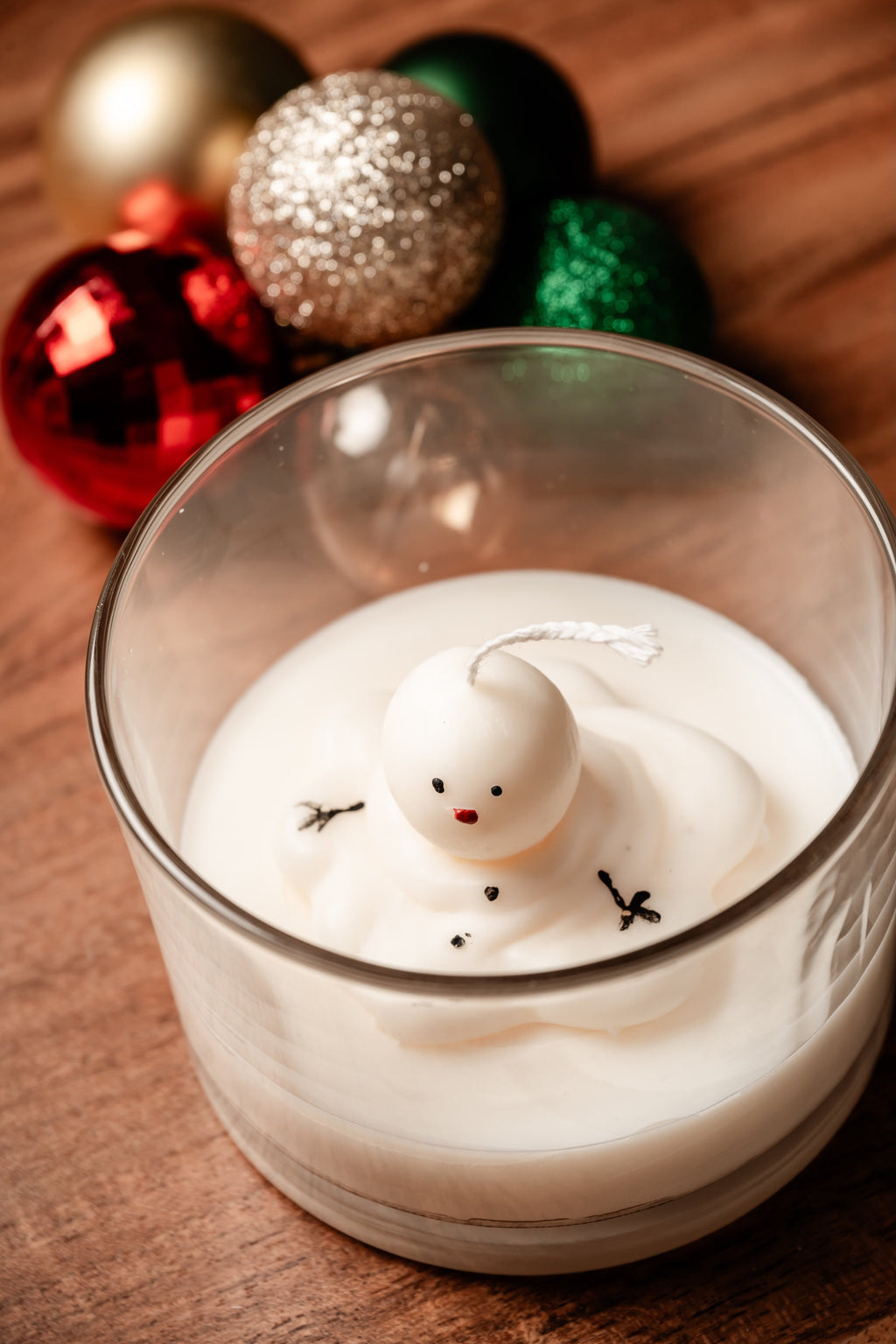 Melted Snowman in A Jar Candle - Christmas
