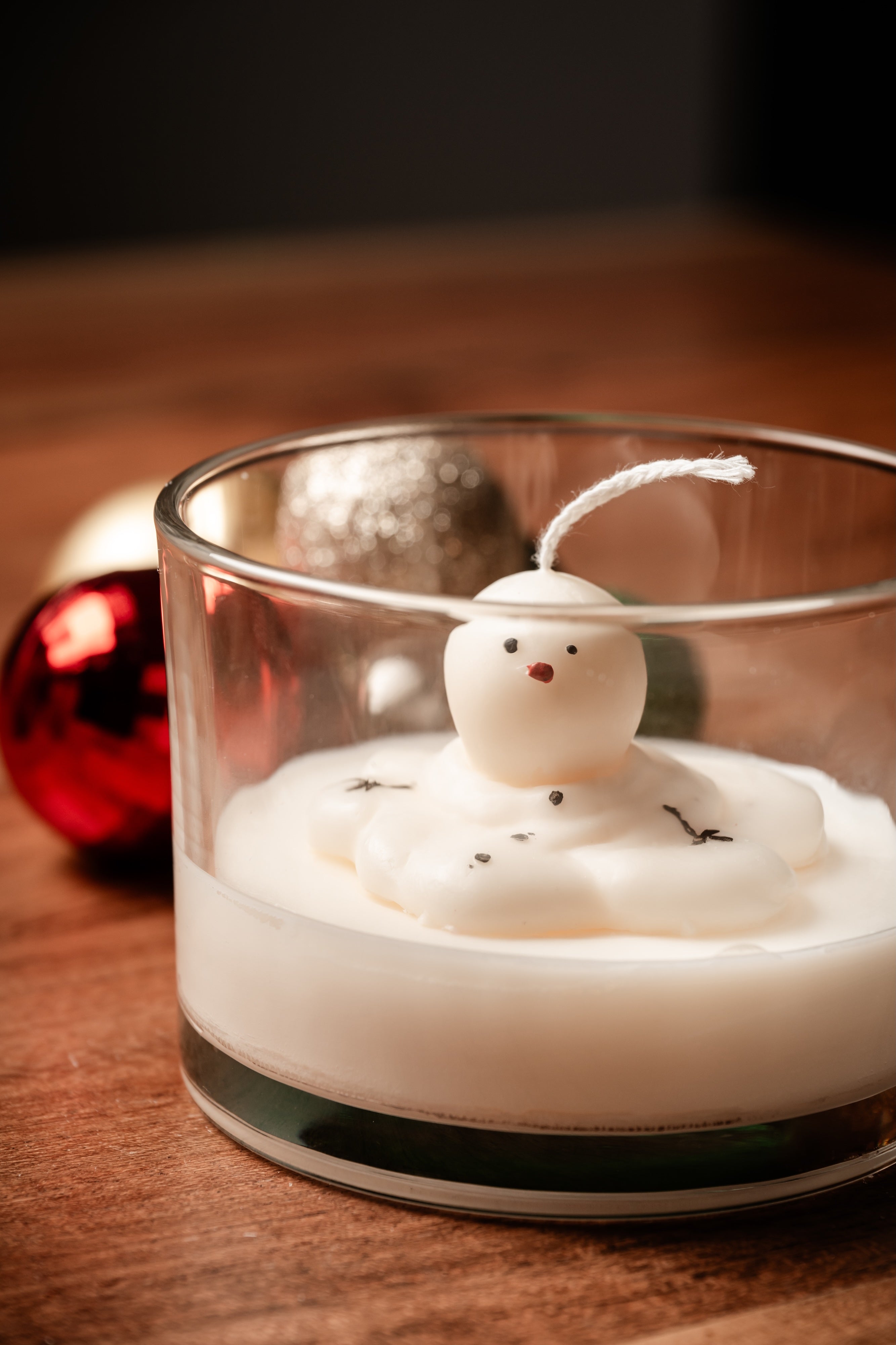 Melted Snowman in A Jar Candle - Christmas