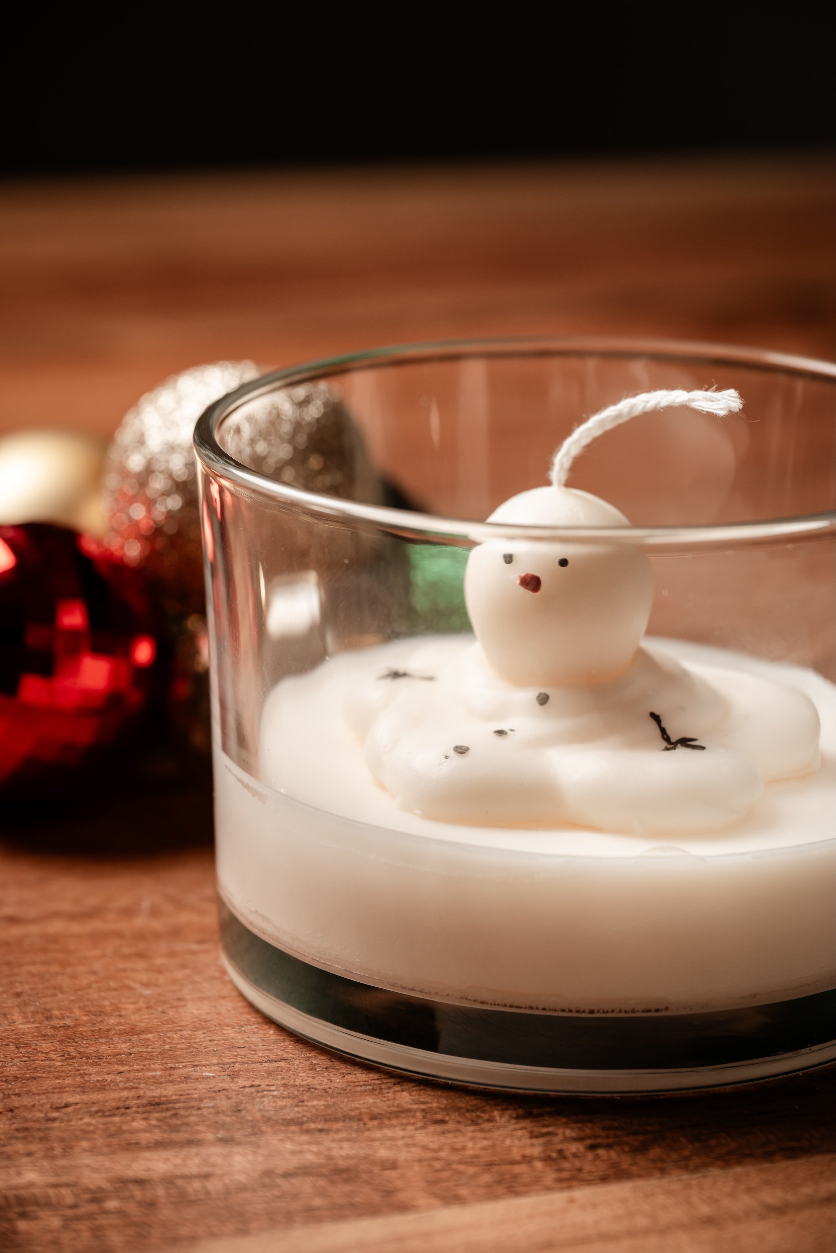 Melted Snowman in A Jar Candle - Christmas