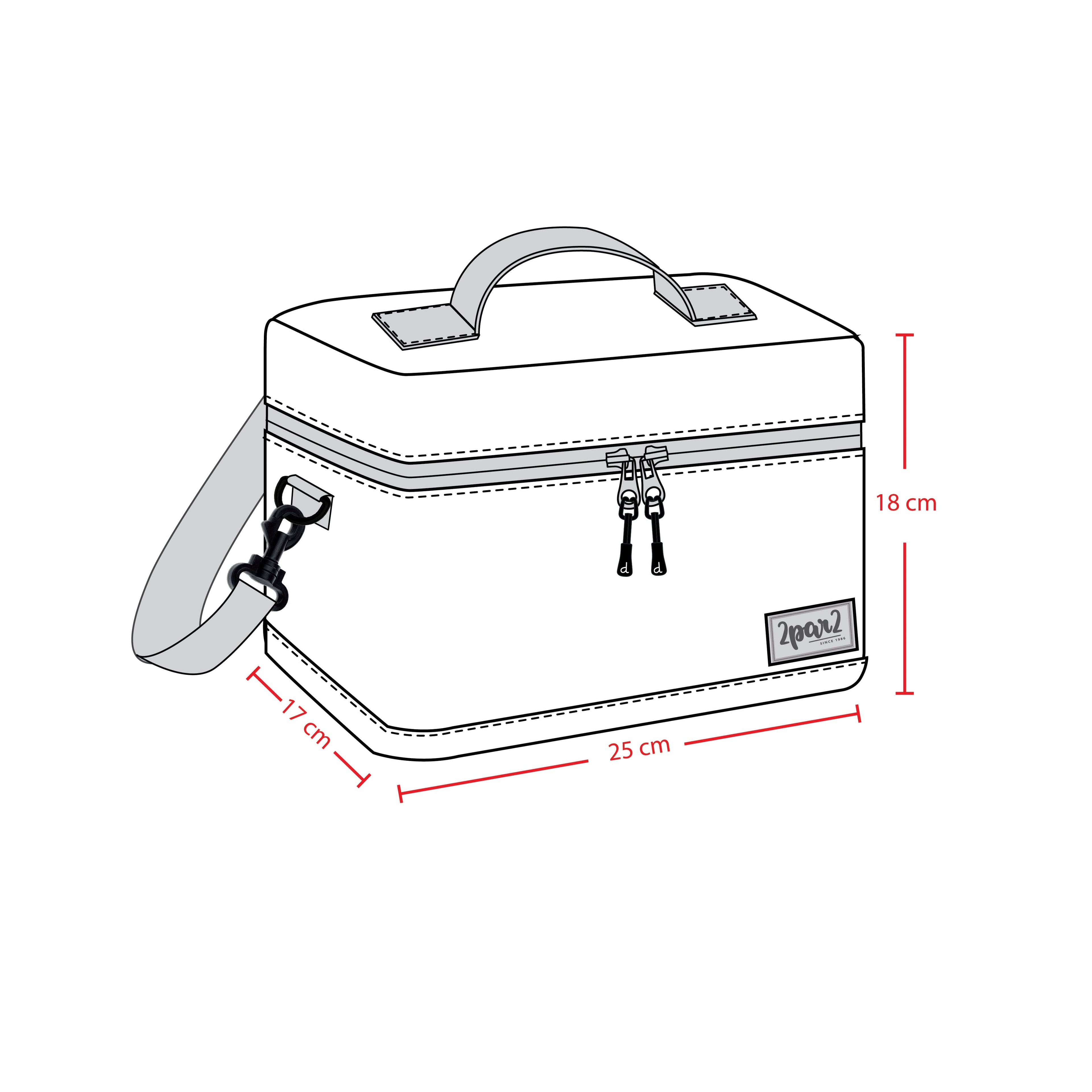 Lunch Box Lilac Cat Print