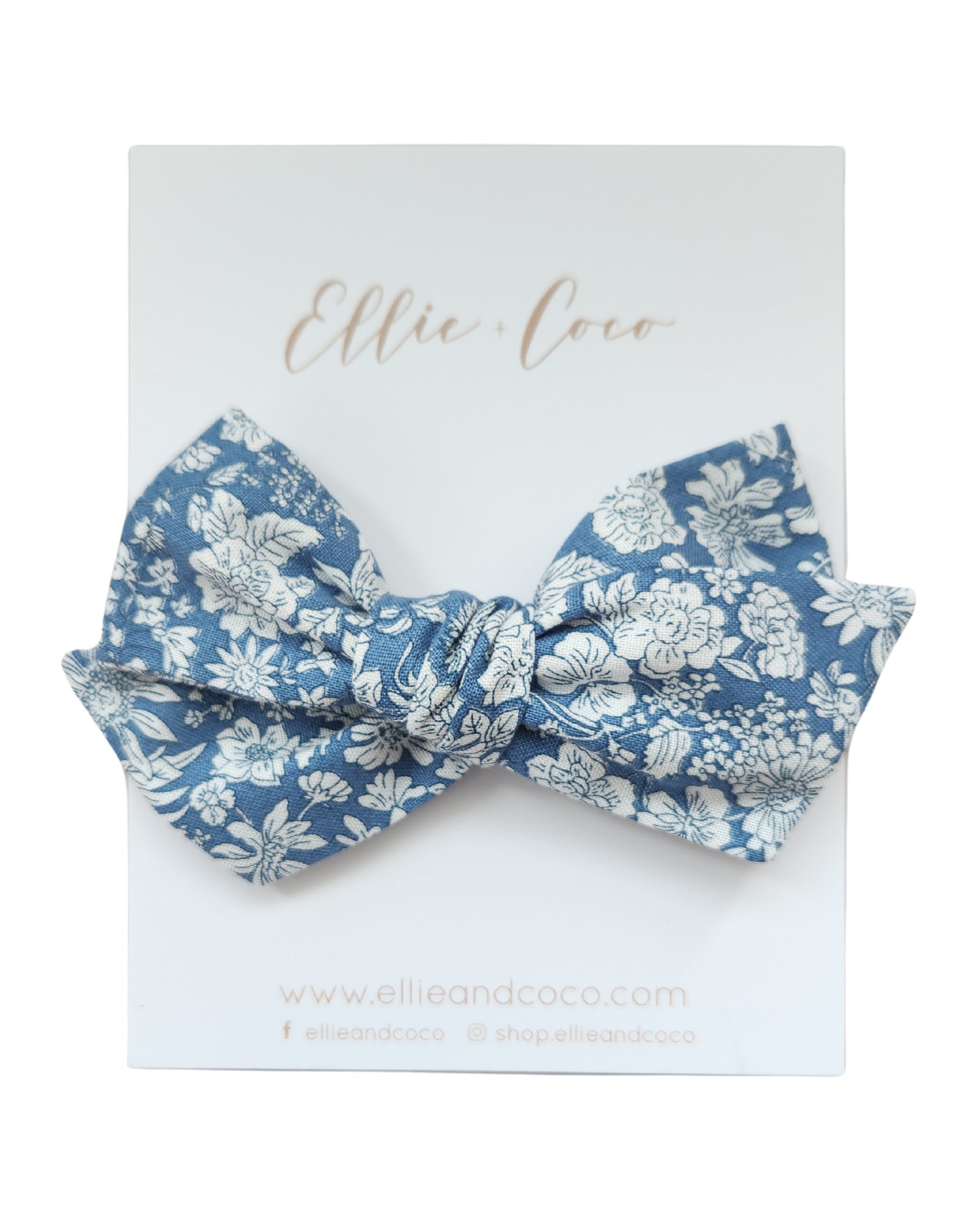 Blue Chinoiserie Oversize Bow
