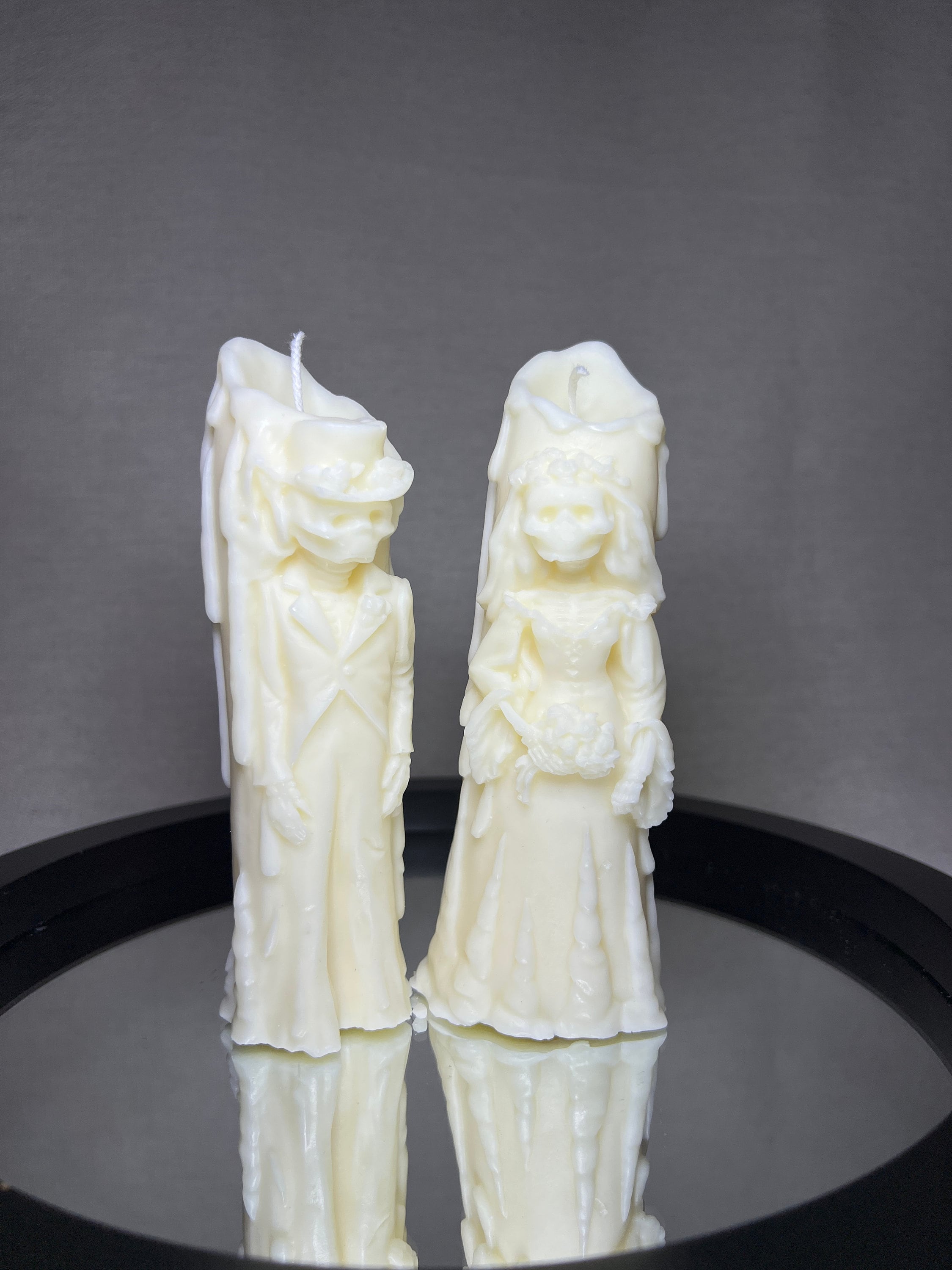 Spooky Halloween Candle Set: Ghost Bride - Groom