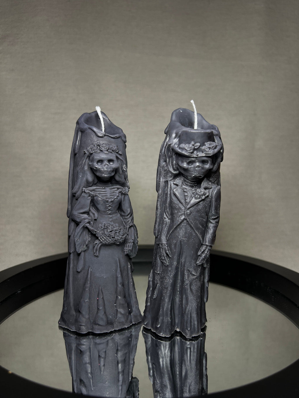 Spooky Halloween Candle Set: Ghost Bride - Groom