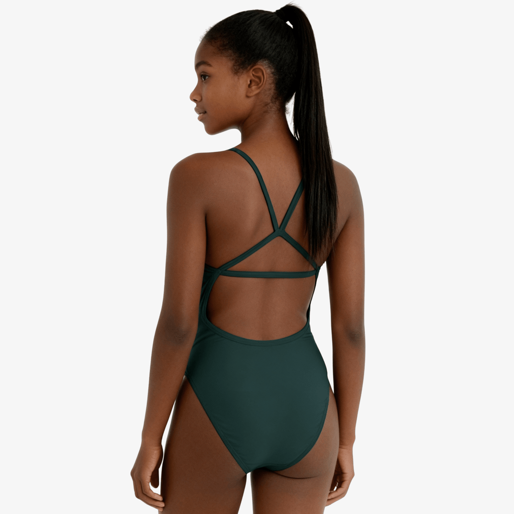 Norca Palm Open-Back One-Piece Performance Swimsuit for Women