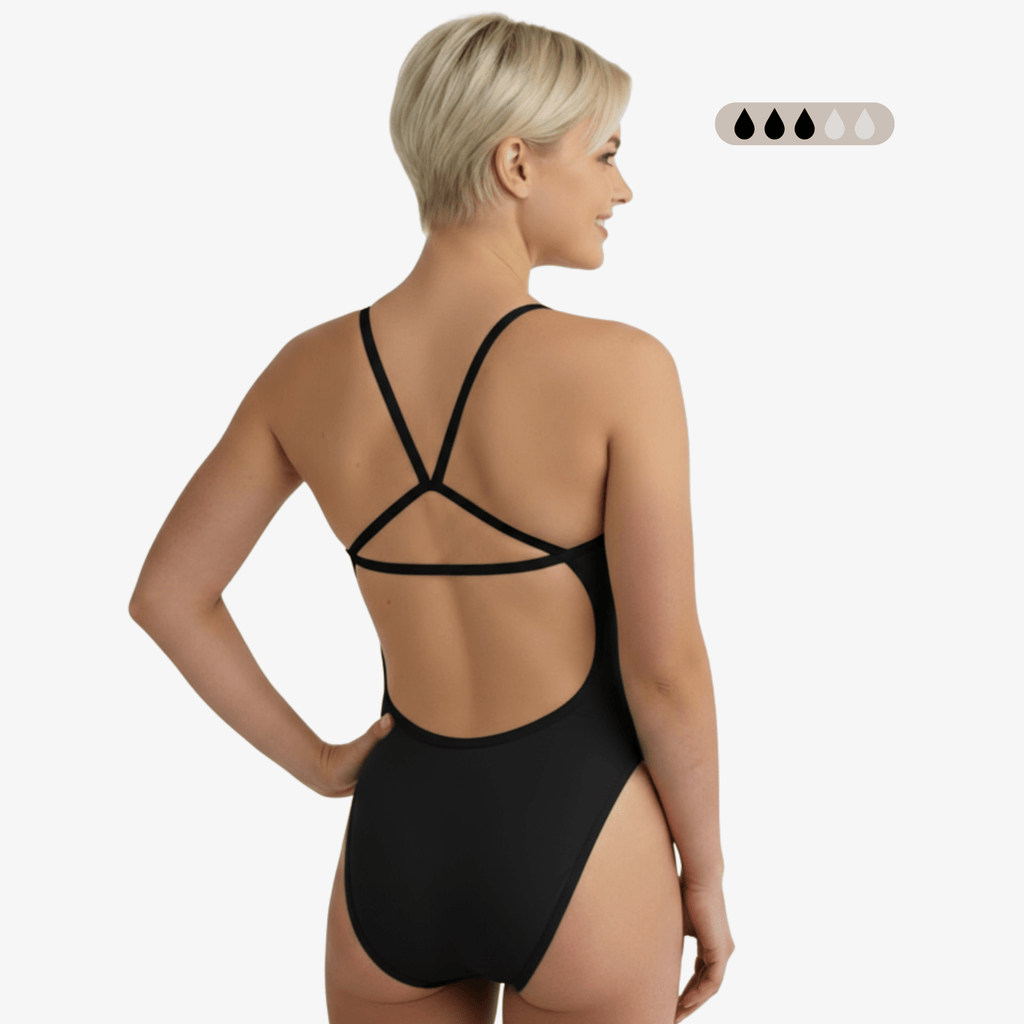 Norca SecureFlo Merlot Open-Back One-Piece Period