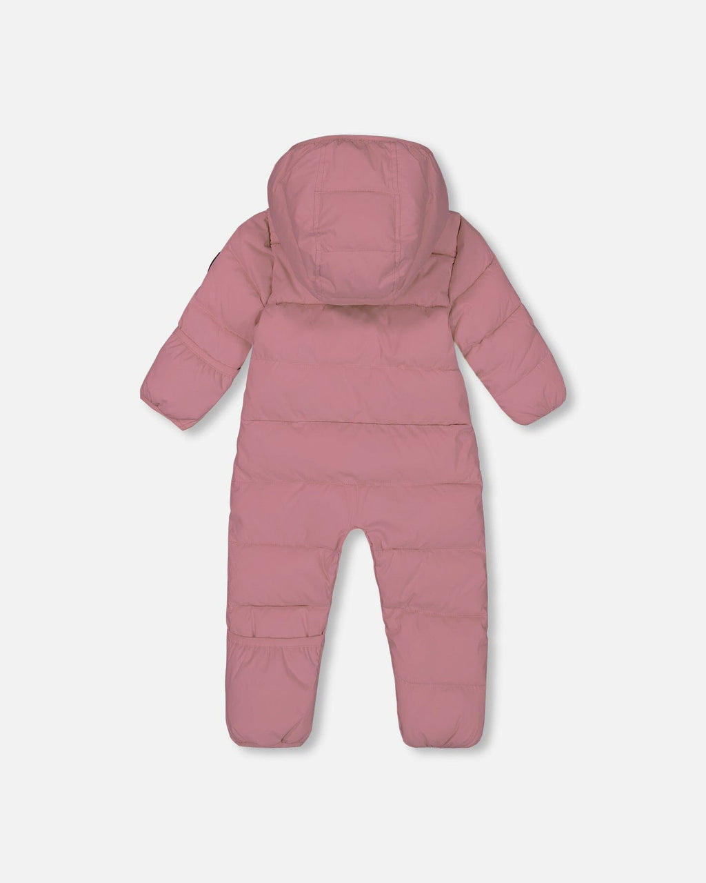 One-Piece Baby Cloud Compressible Snowsuit Designed For Car Seat Dusty Pink